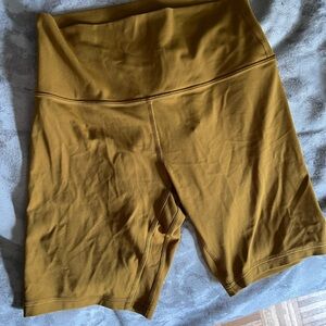 lululemon athletica Mustard Athletic Shorts